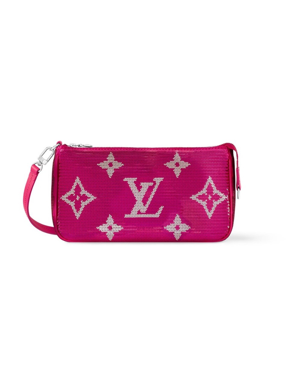 Louis Vuitton Pink Sequins Giant Monogram Pochette Accessoires